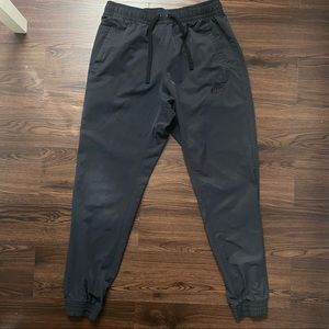 black Nike joggers